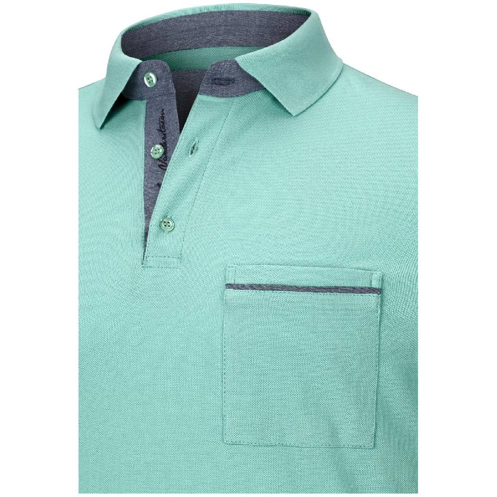 Jan Vanderstorm Poloshirt MELKER türkis Versandkostenfrei
