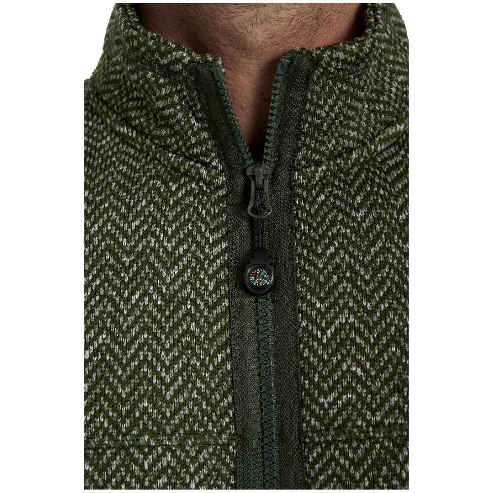 Jan Vanderstorm Strickfleecejacke KOLMUND oliv Begrenztes Angebot