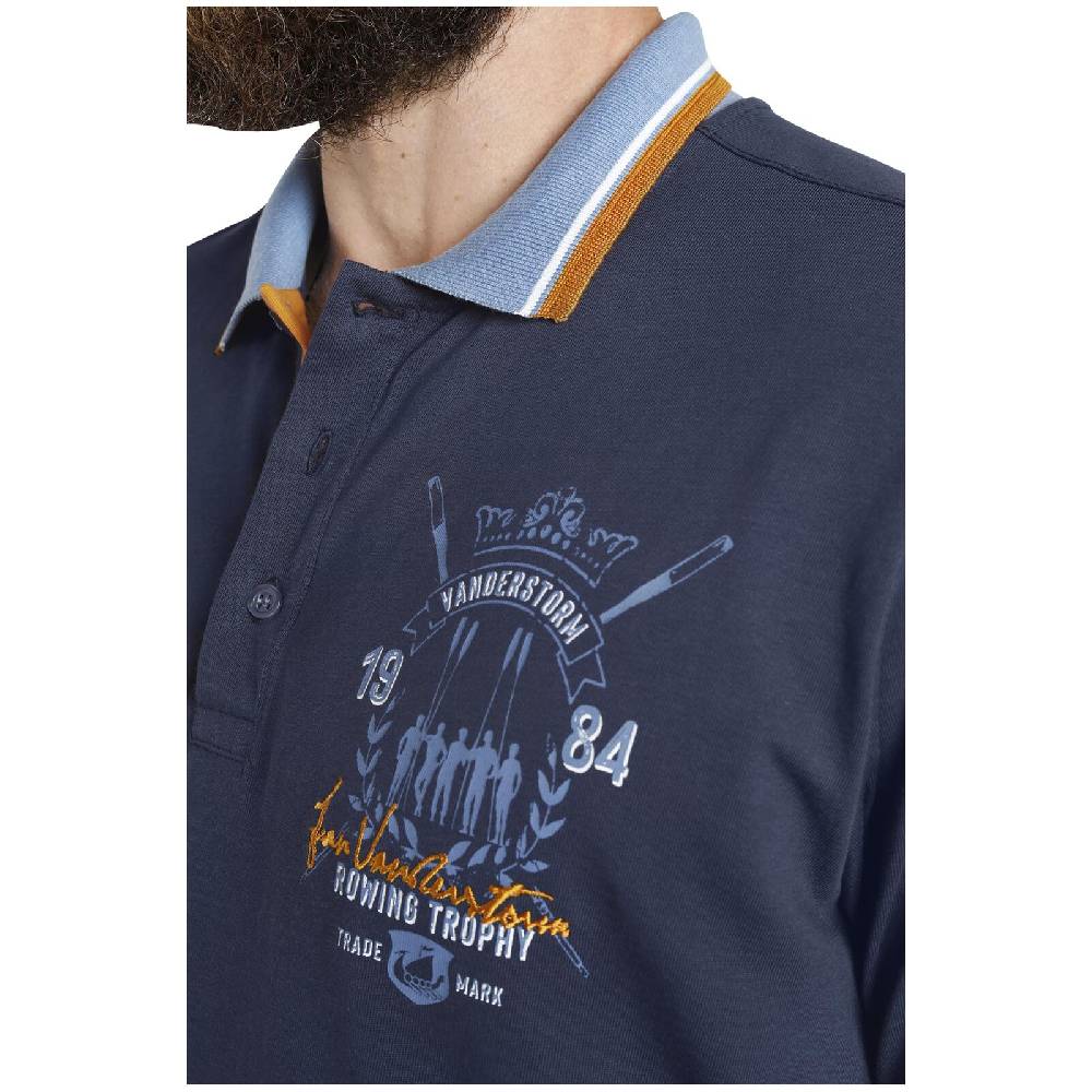 Jan Vanderstorm Poloshirt ORVAR dunkelblau Exklusivangebot