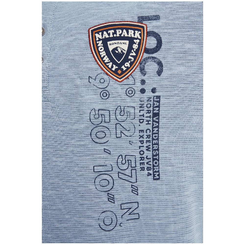 Jan Vanderstorm Sweatshirt REGINALD hellblau melange Neueste Mode