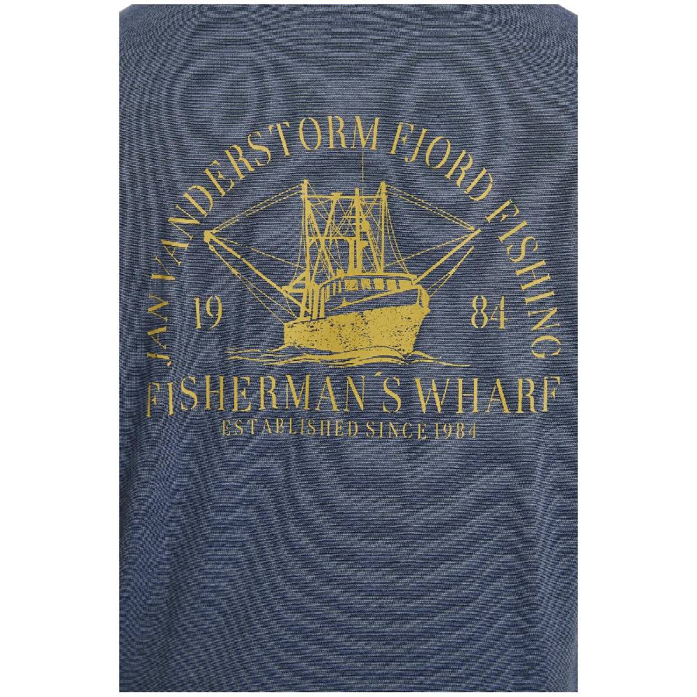 Jan Vanderstorm T-Shirt BERNULF blau melange Exklusive Angebote