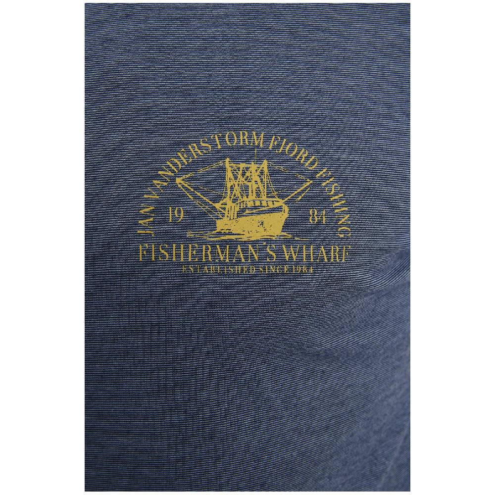 Jan Vanderstorm T-Shirt BERNULF blau melange Exklusive Angebote
