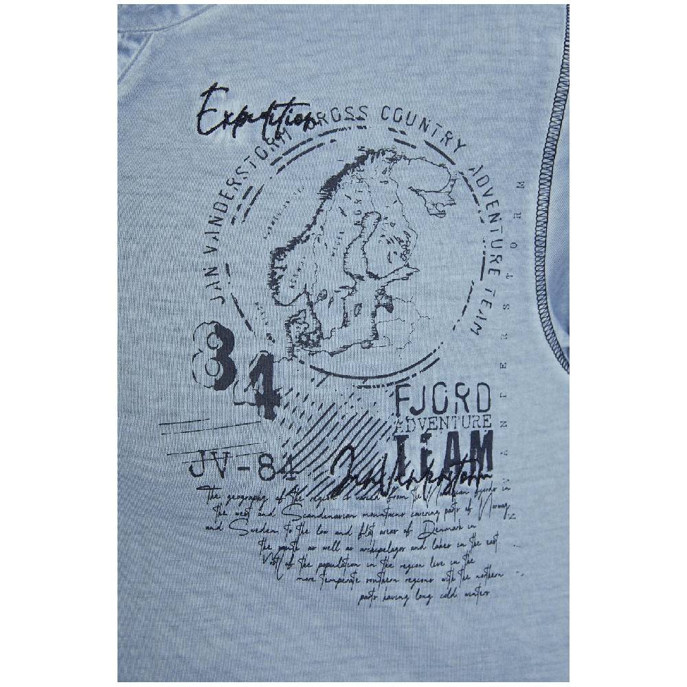 Jan Vanderstorm T-Shirt GODBERT hellblau Tiefpreis