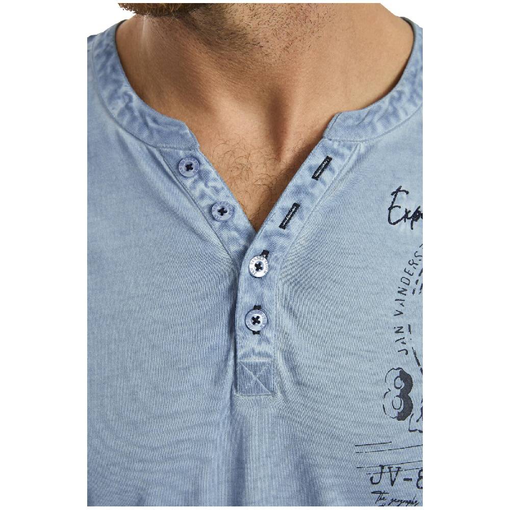 Jan Vanderstorm T-Shirt GODBERT hellblau Tiefpreis
