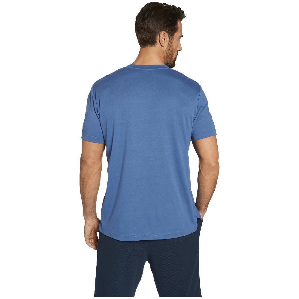 Jan Vanderstorm Doppelpack T-Shirt MAYKO dunkelblau royal blau Sonderangebot der Fabrik