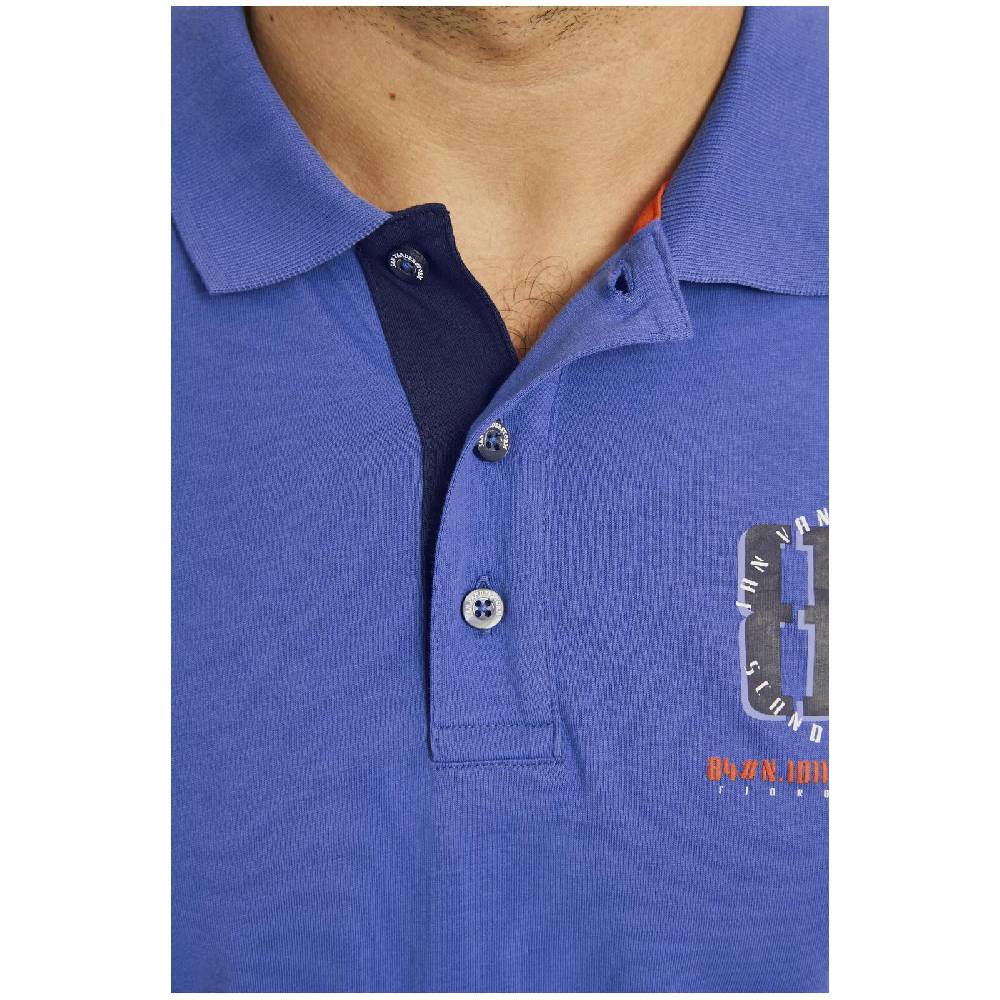 Jan Vanderstorm Poloshirt TOPI royal blau Black Friday Preise