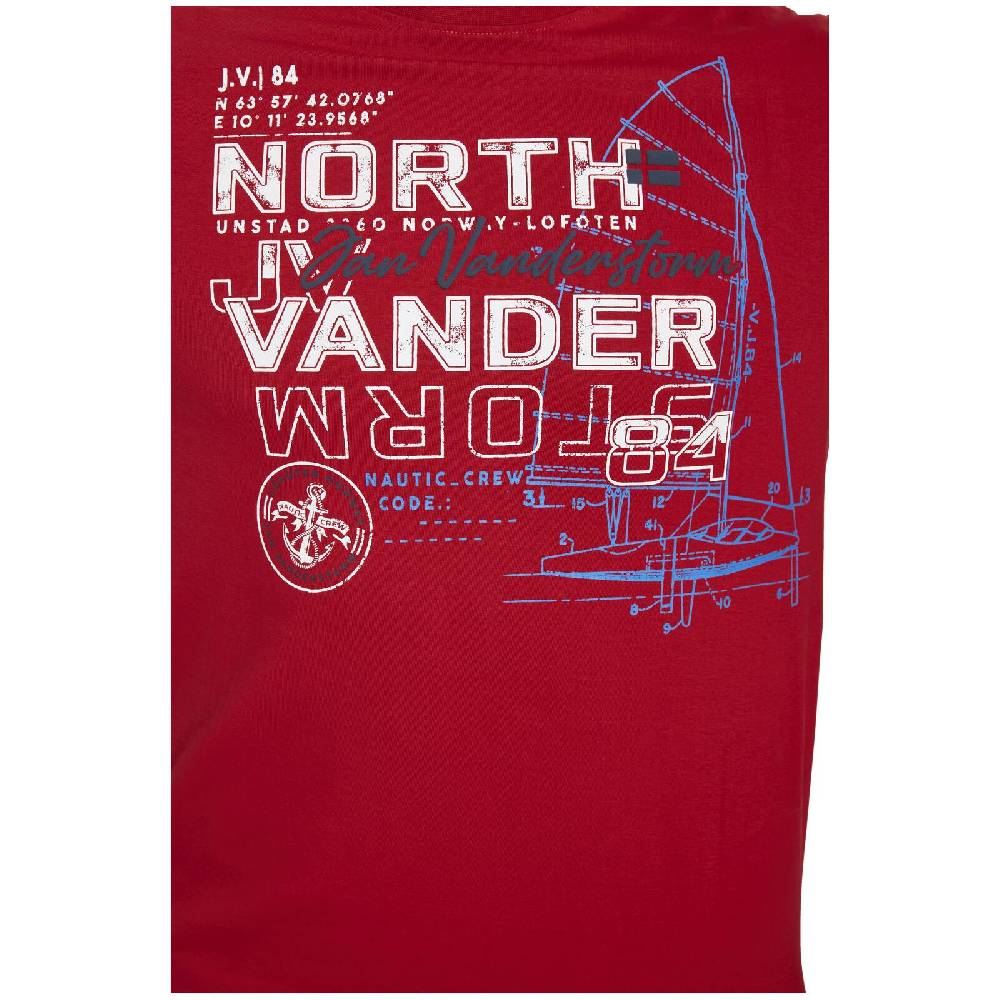 Jan Vanderstorm T-Shirt FRIMANN rot Rabatte dieses Monats
