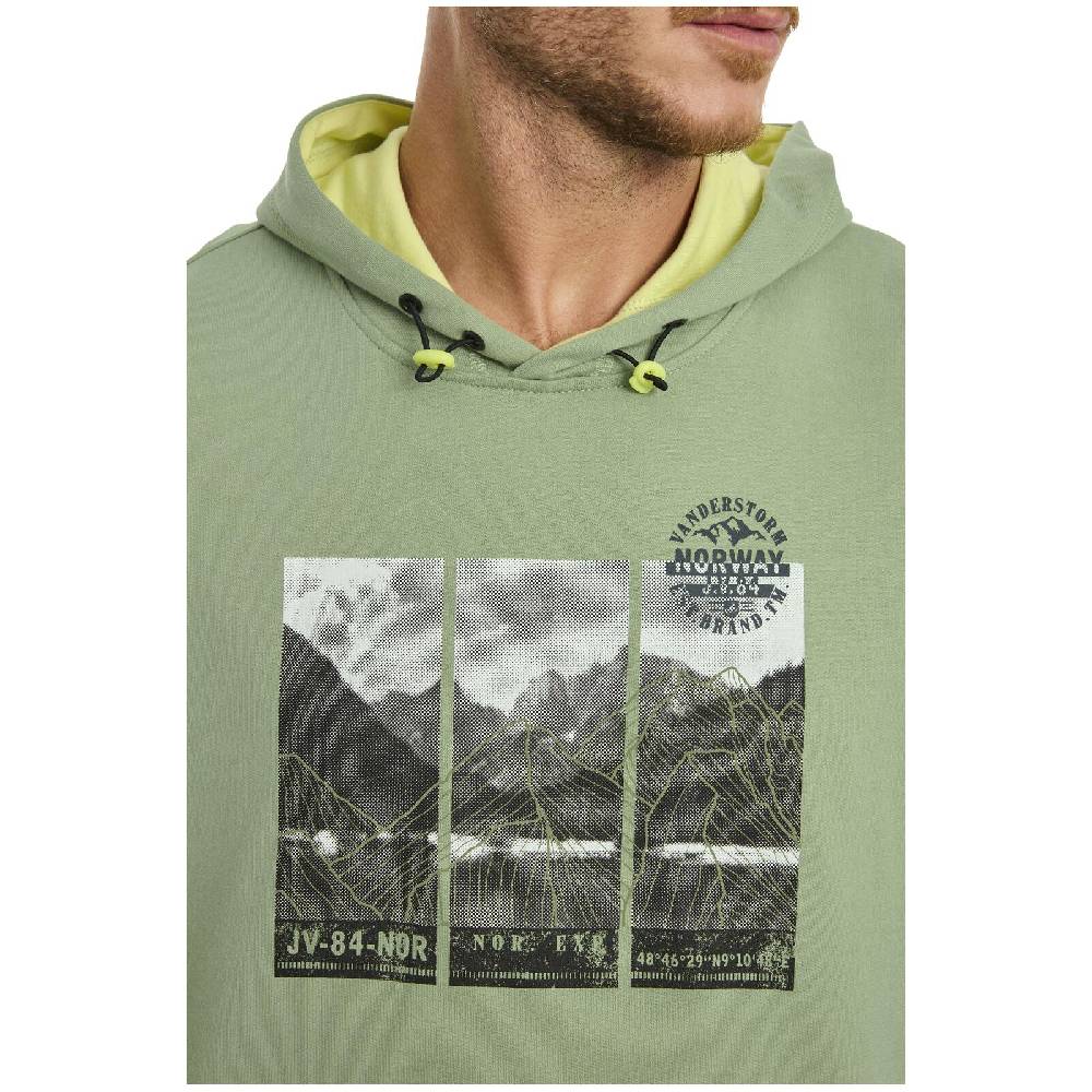 Jan Vanderstorm Sweatshirt JIRI grün Große Rabatte