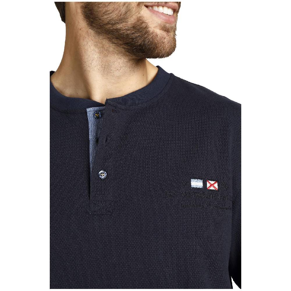 Jan Vanderstorm Sweatshirt VILJAR dunkelblau Sonderangebote