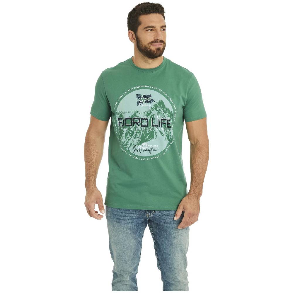 Jan Vanderstorm T-Shirt BENYAMIN grün Tiefpreis