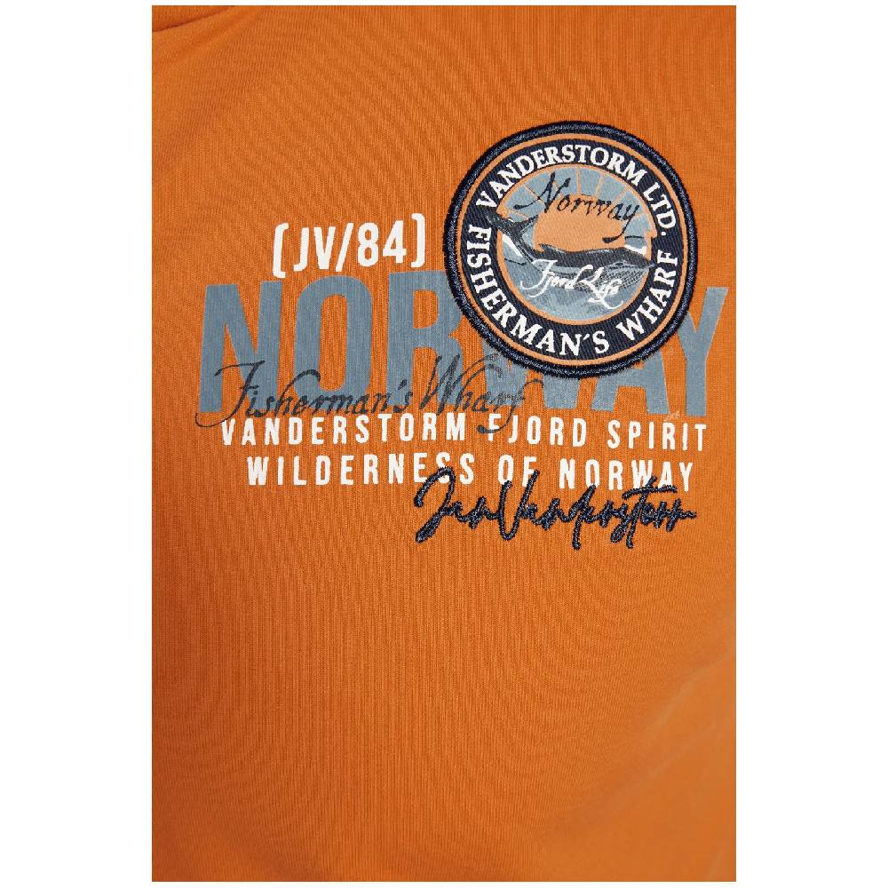 Jan Vanderstorm Sweatjacke RENKO orange Bis zu 60% Rabatt