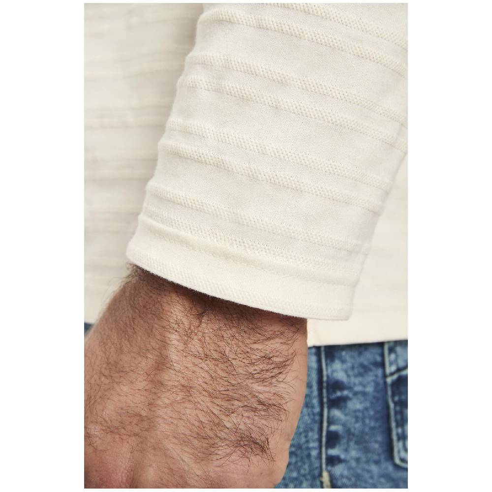 Jan Vanderstorm Langarm-Poloshirt AKILLES wollweiß Nur für heute