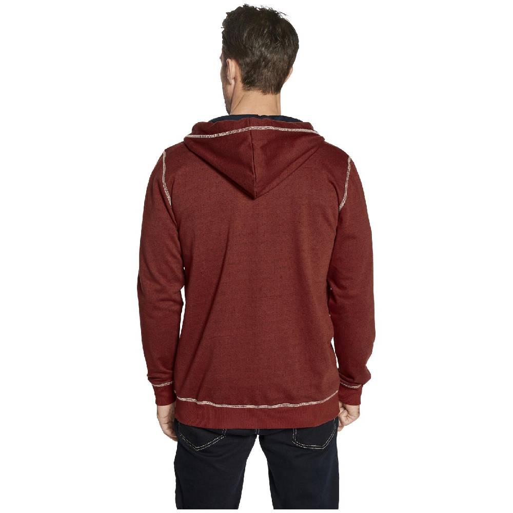 Jan Vanderstorm Sweatjacke JOKORA rot melange Limitierter Zeitrabatt