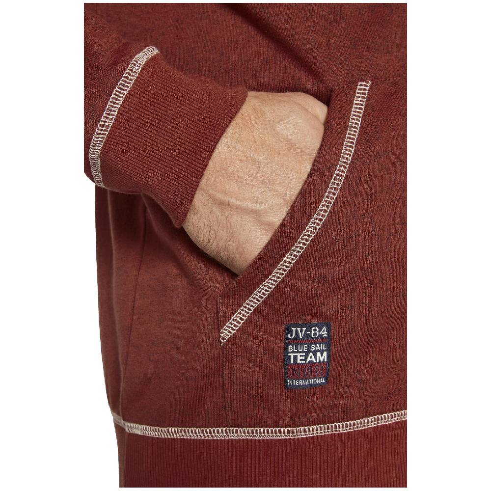 Jan Vanderstorm Sweatjacke JOKORA rot melange Limitierter Zeitrabatt