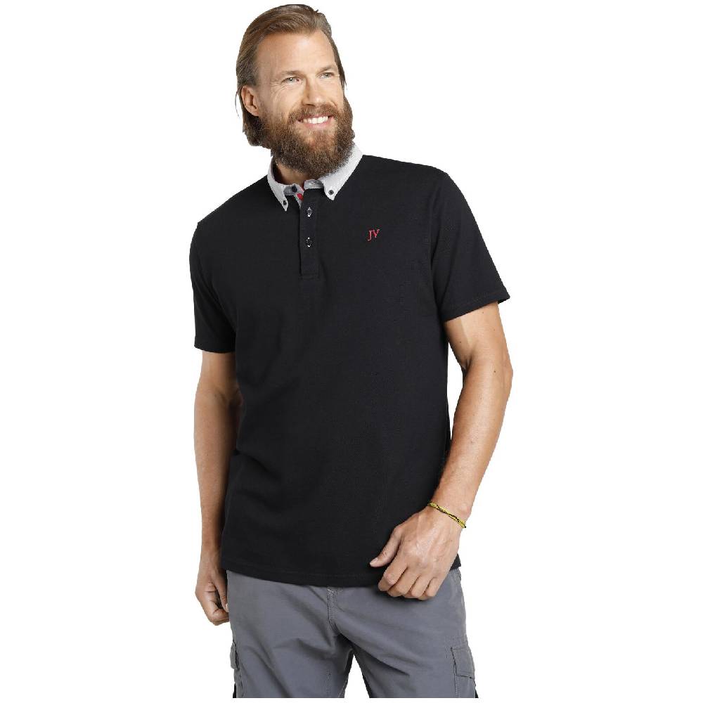 Jan Vanderstorm Poloshirt NJAL schwarz Rabatt