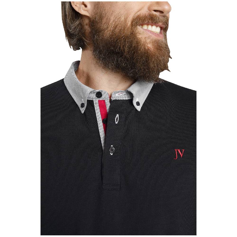 Jan Vanderstorm Poloshirt NJAL schwarz Rabatt