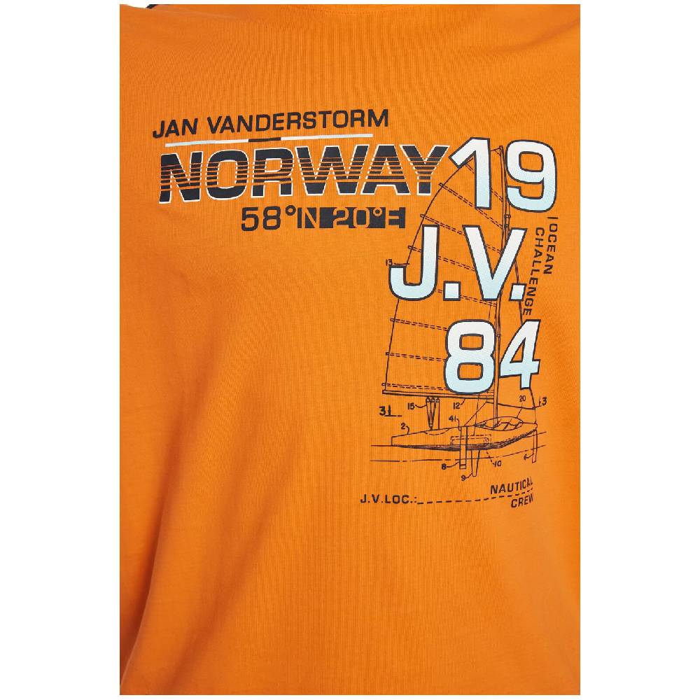 Jan Vanderstorm Langarmshirt BERTULI orange Online Shopping
