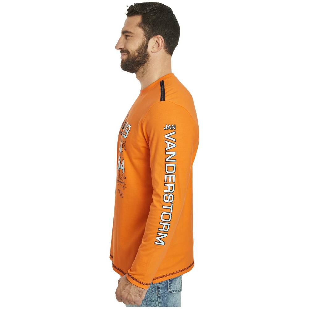 Jan Vanderstorm Langarmshirt BERTULI orange Online Shopping