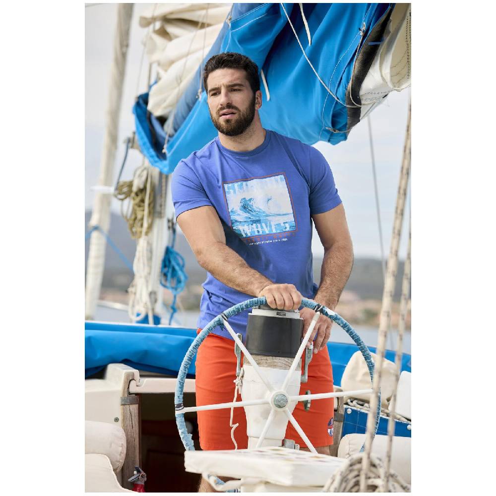 Jan Vanderstorm T-Shirt GERFRIED royal blau Saisonschlussverkauf