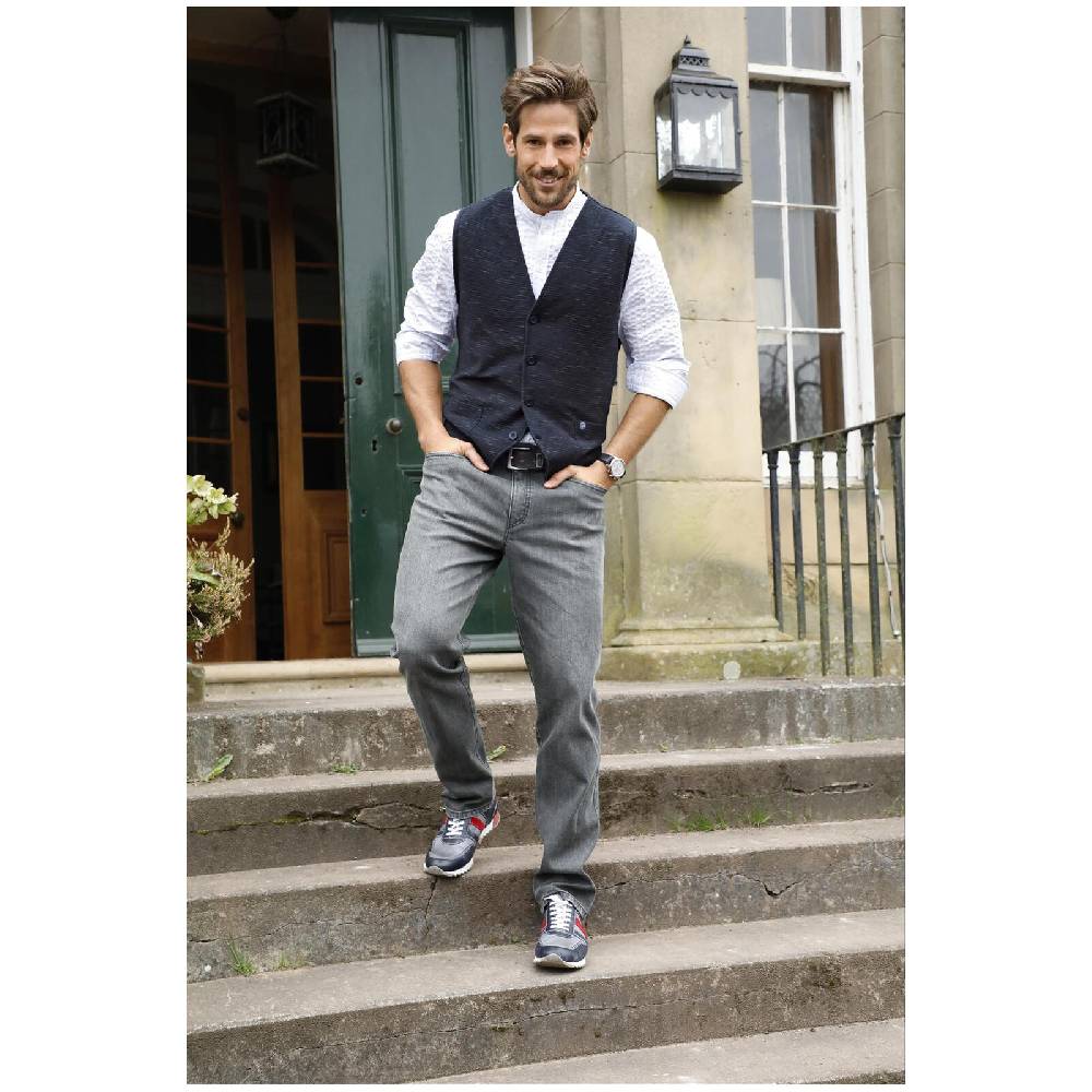 Jan Vanderstorm Sweatweste AHLMANN dunkelblau Vatertagsangebot