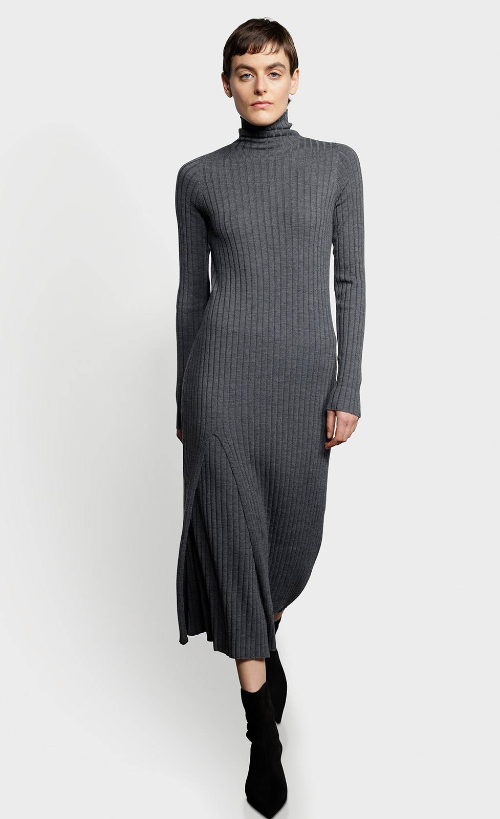 Kiefermann Filja Geripptes Strickkleid aus Merinowolle Zeitbegrenzte Promotion