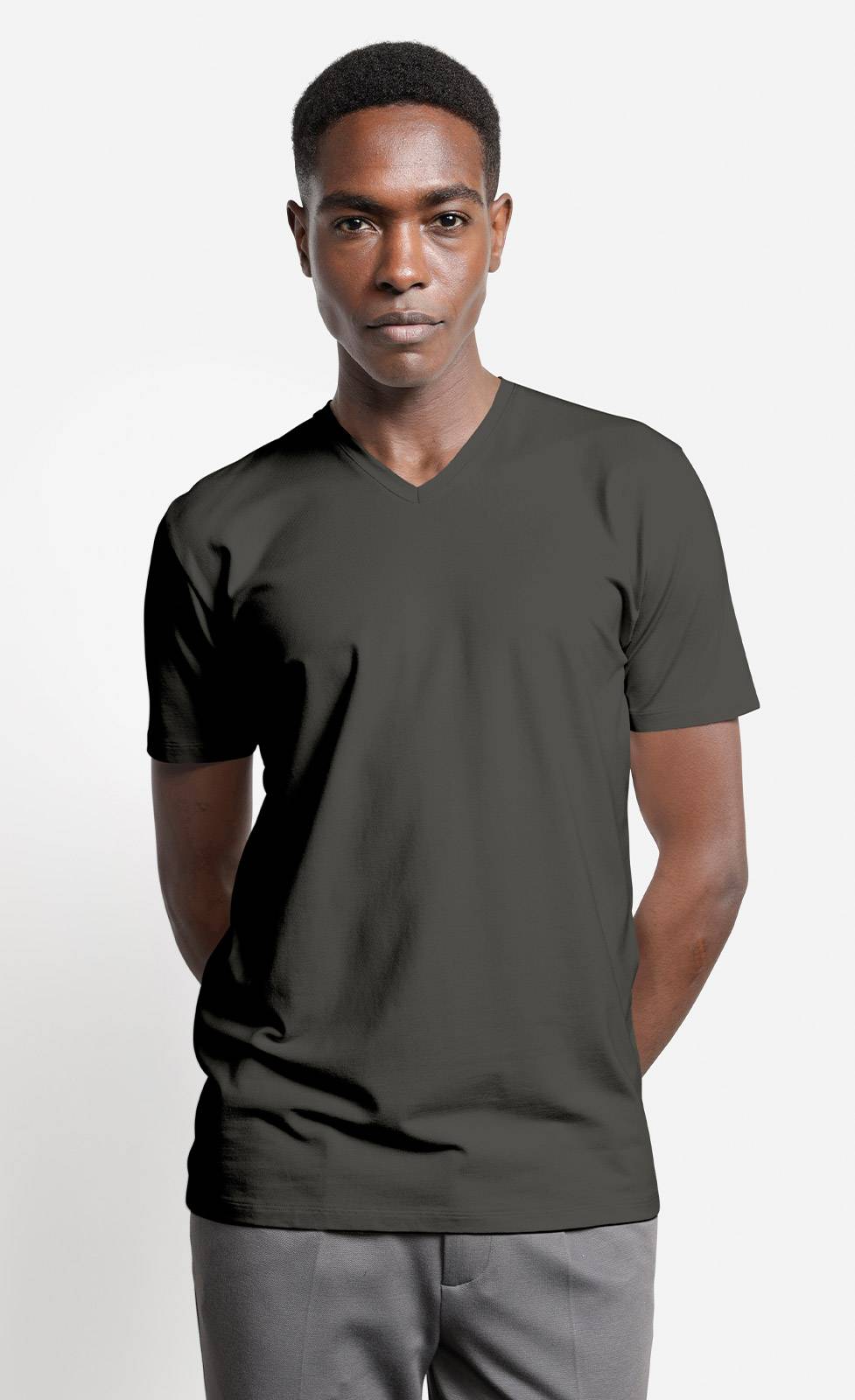 Kiefermann Hapes V-Ausschnitt T-Shirt aus Baumwolle-Modal Nur noch ein Tag übrig