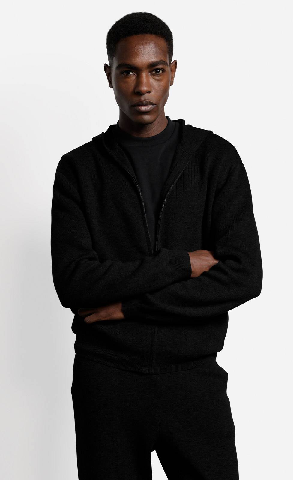 Kiefermann Darioss Kapuzen-Strickjacke aus Baumwolle im Angebot
