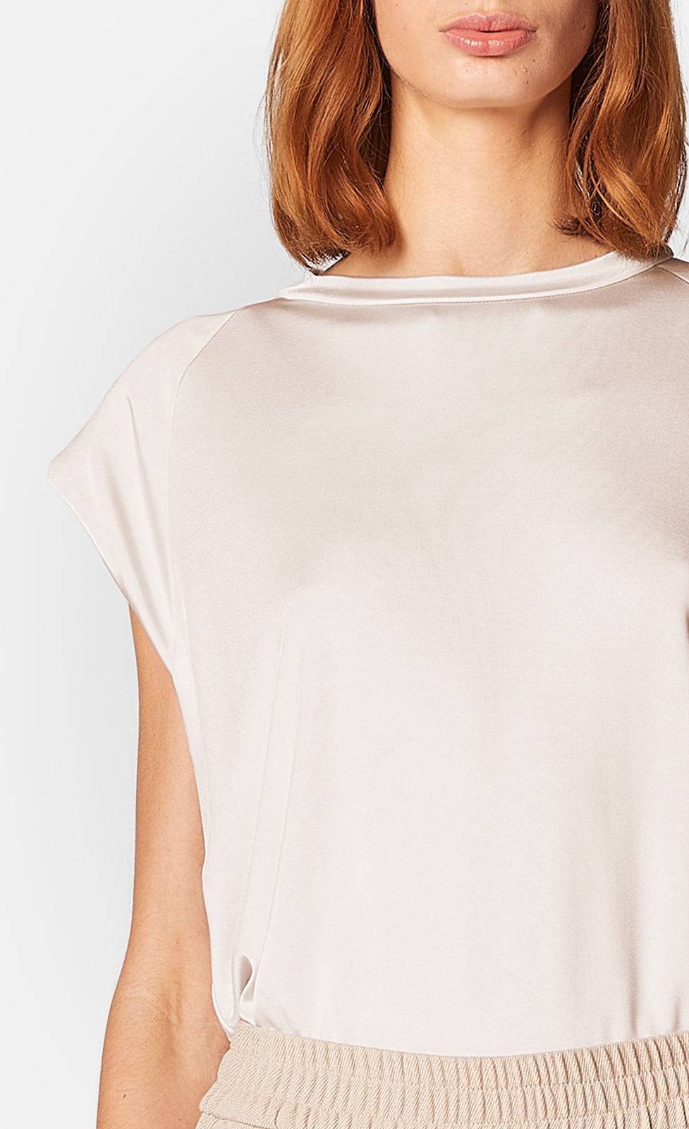 Kiefermann Giselle T-Shirt mit Schulterpolster aus Viskose Großer Ausverkauf