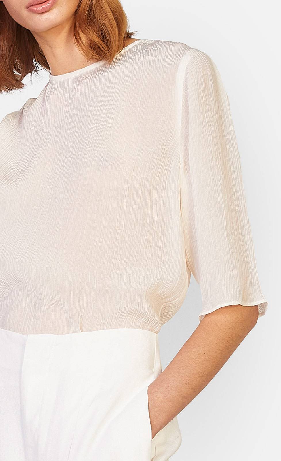 Kiefermann Adele Blusenshirt aus Crinkle-Ware Online Shopping
