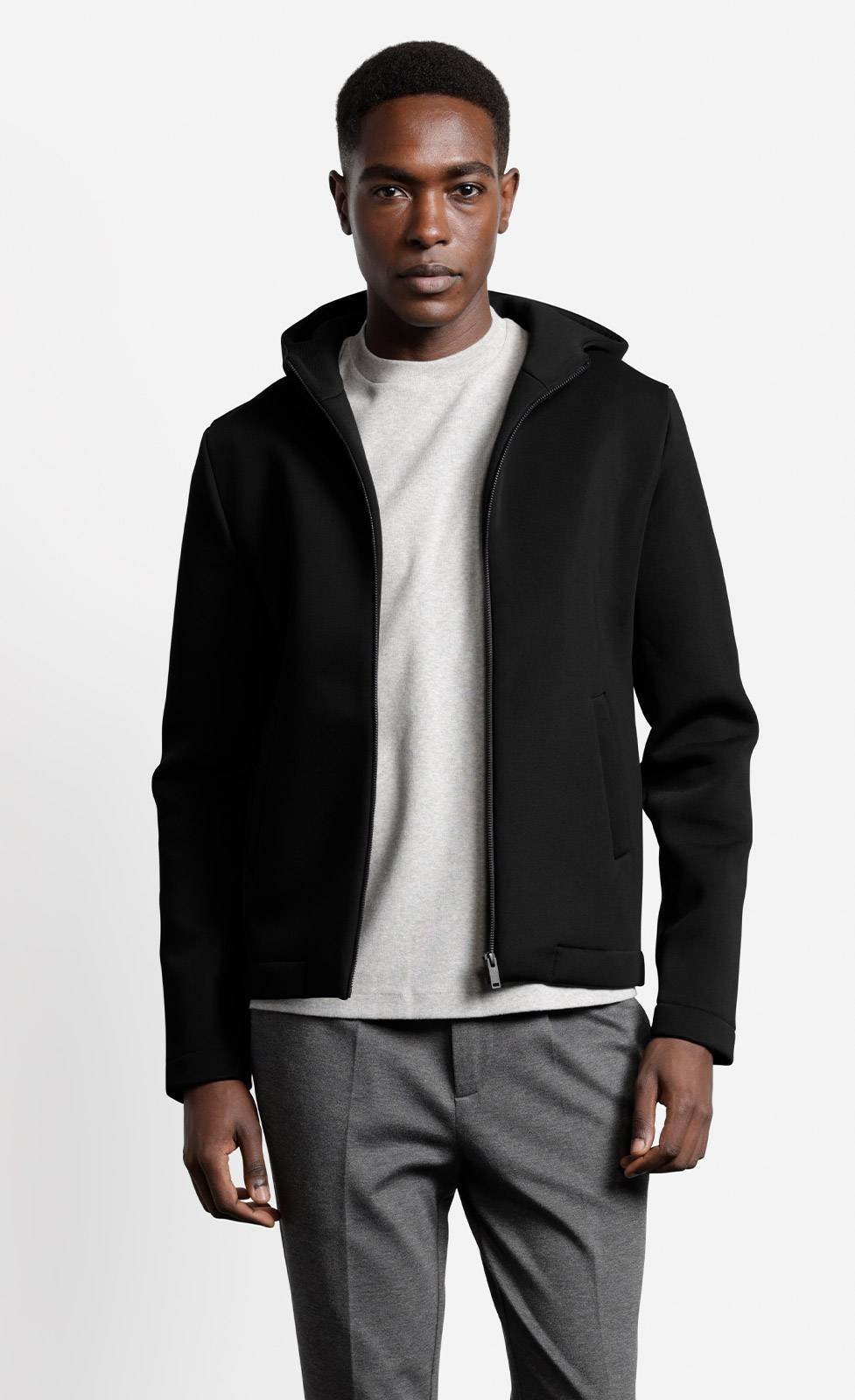 Kiefermann Attan Kapuzenjacke aus gebondeter Sweatware Top Angebot