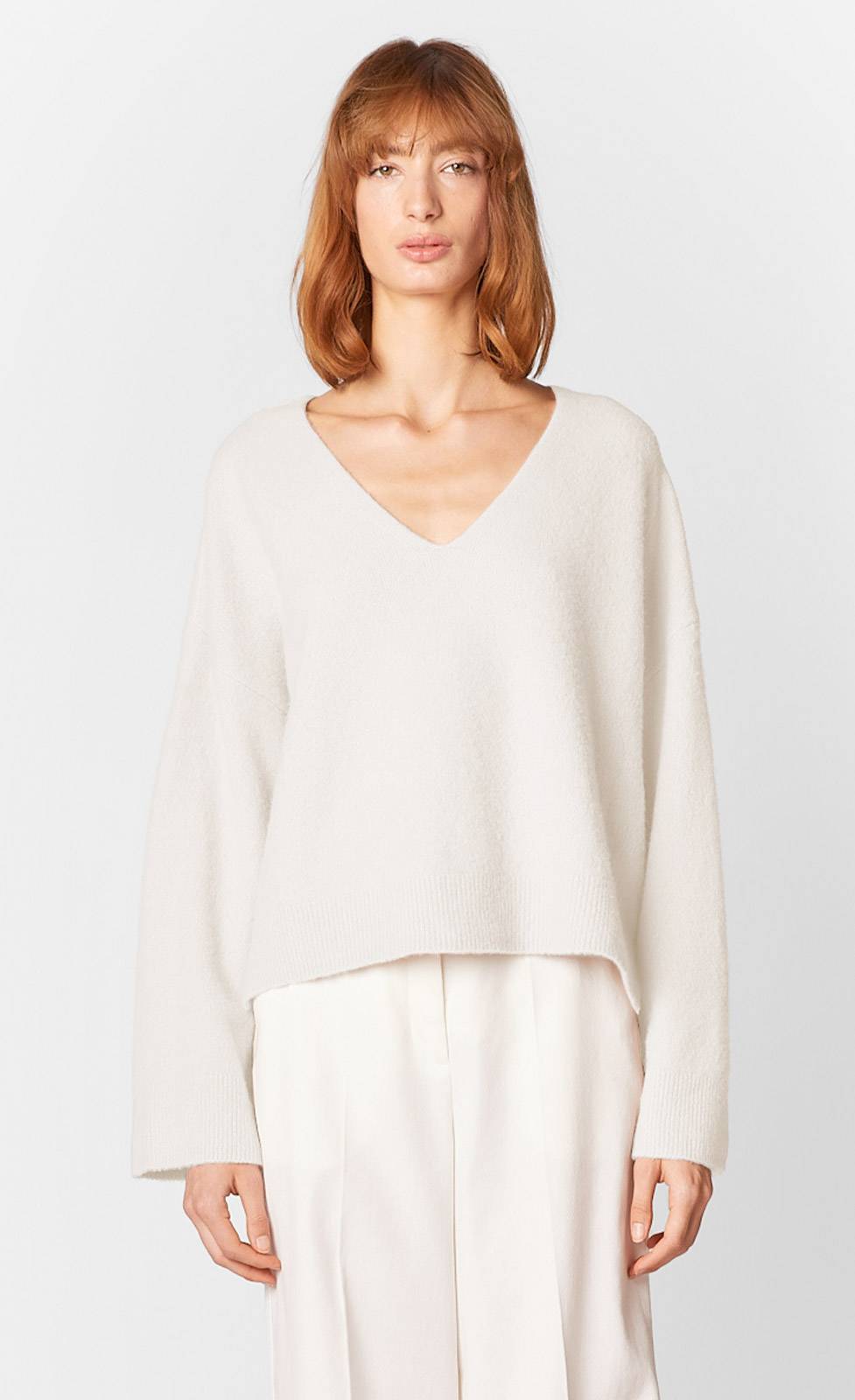 Kiefermann Chiara Strickpullover aus gewalktem Kaschmir Räumungsverkauf