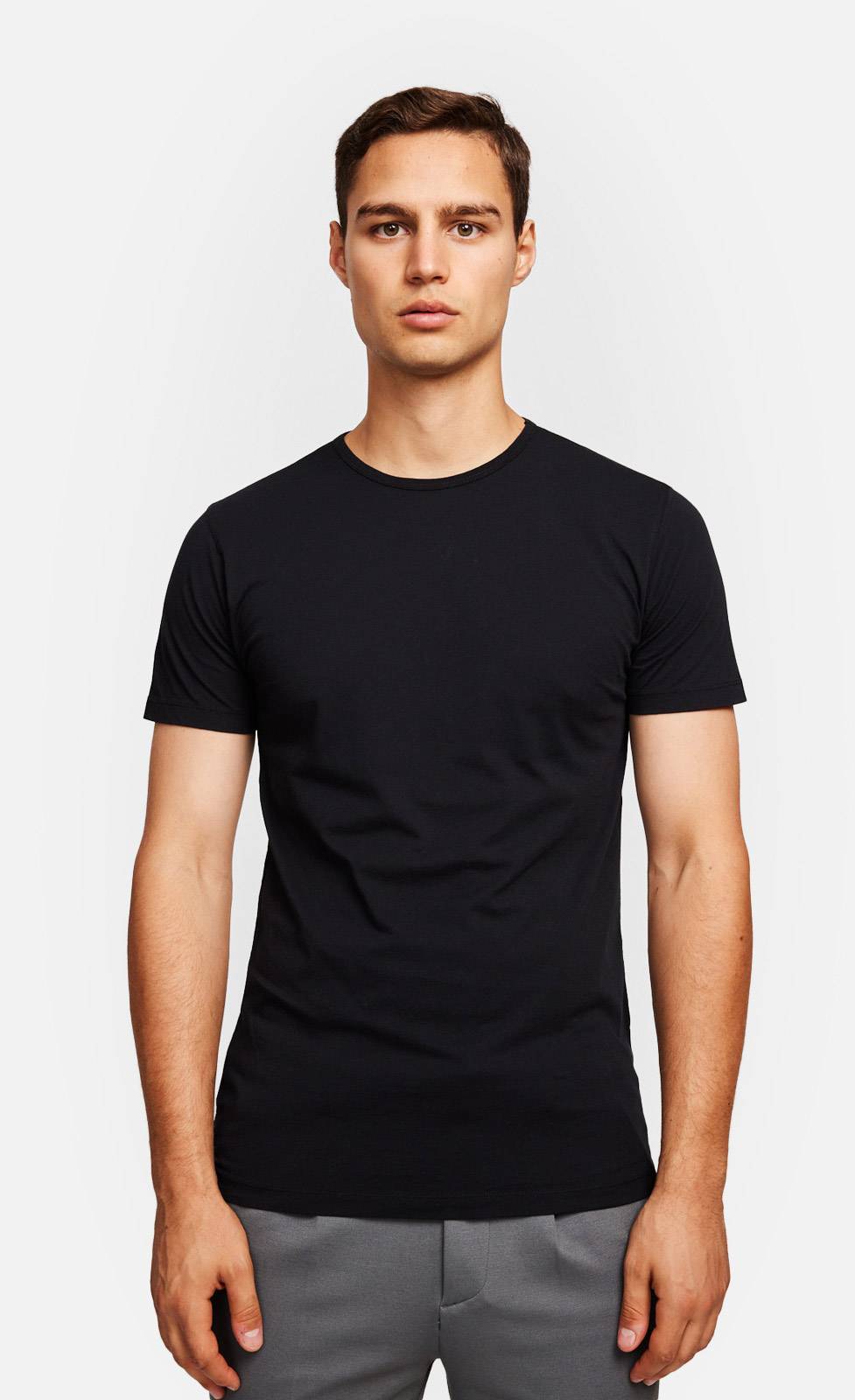 Kiefermann Lio Baumwoll-T-Shirt mit Rundhals Discount Store für neue Produkte