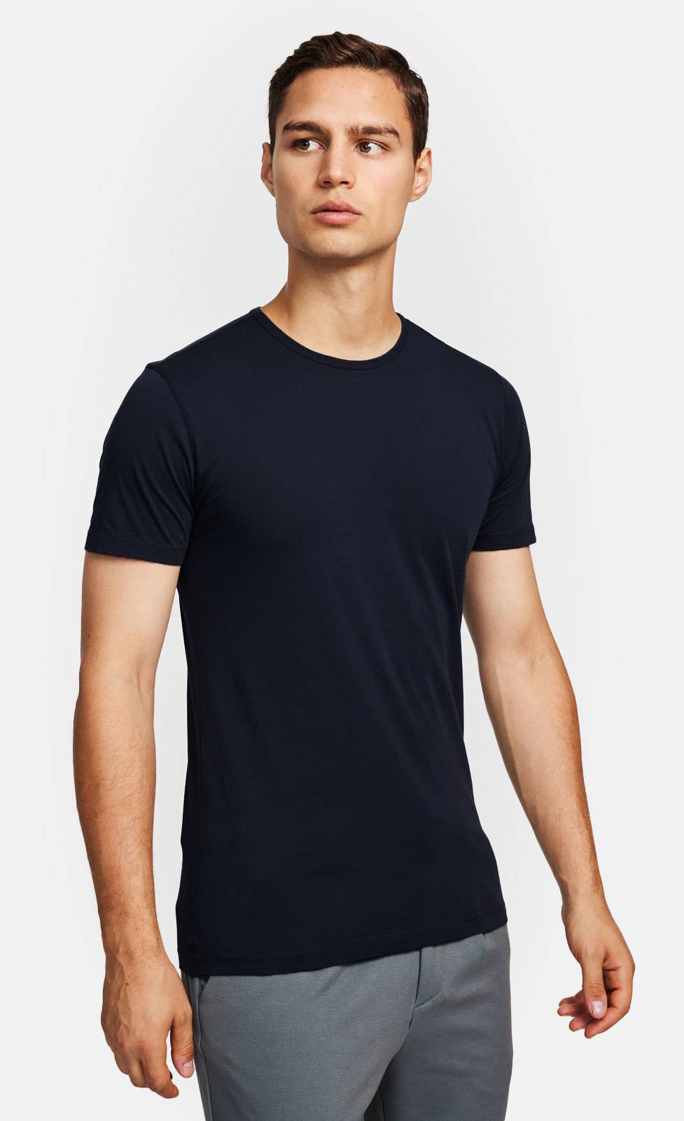 Kiefermann Lio Baumwoll-T-Shirt mit Rundhals Discount Store für neue Produkte