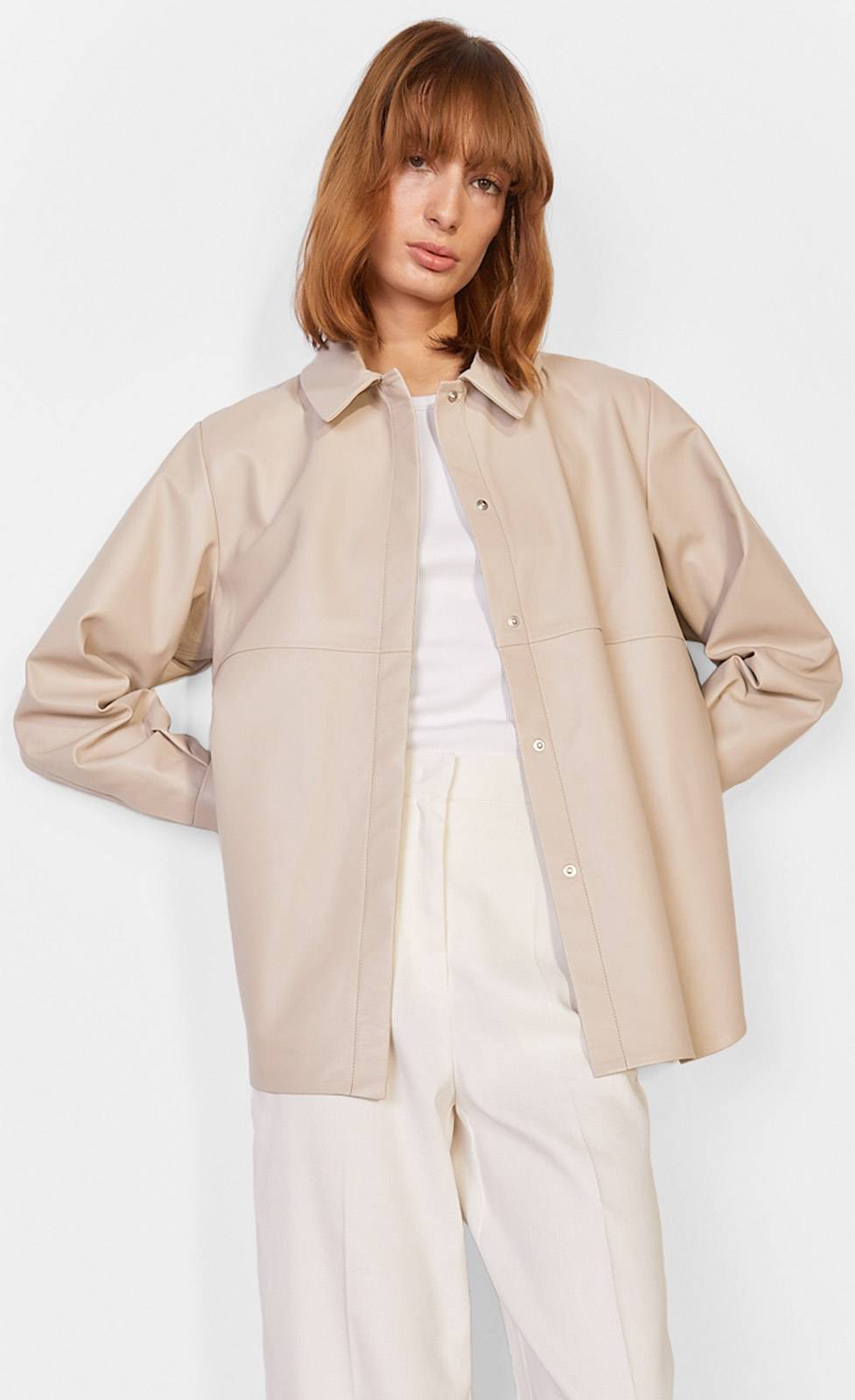 Kiefermann Alexia Overshirt aus Nappaleder Black Friday Preise