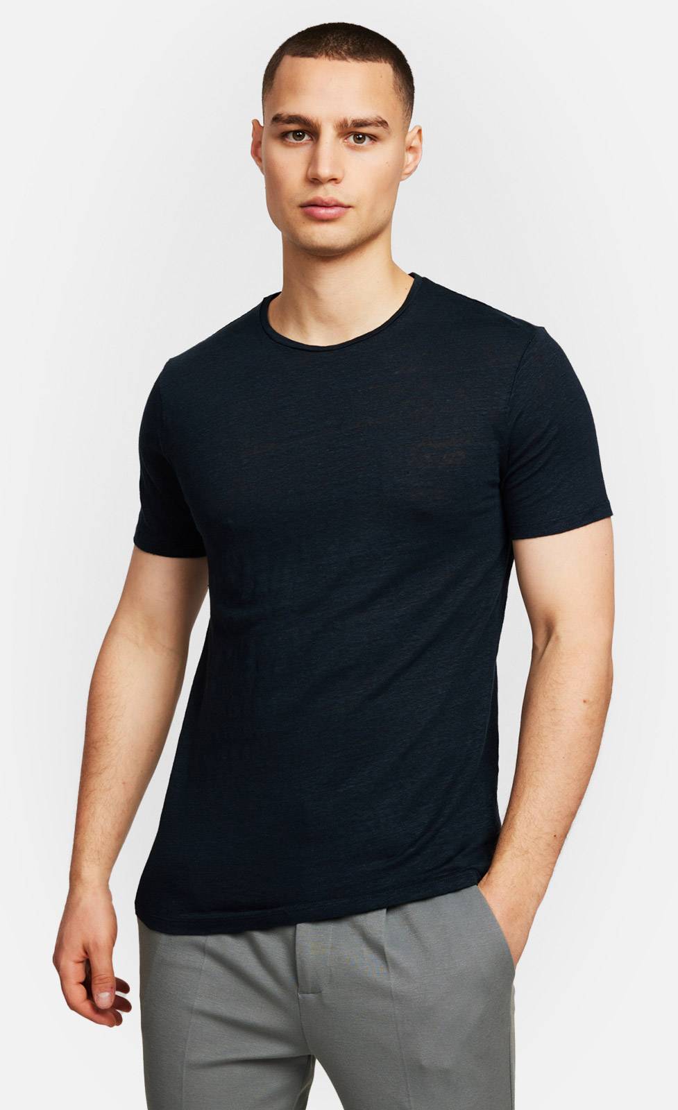 Kiefermann Laine Leinen-T-Shirt mit Rundhalsausschnitt 2025