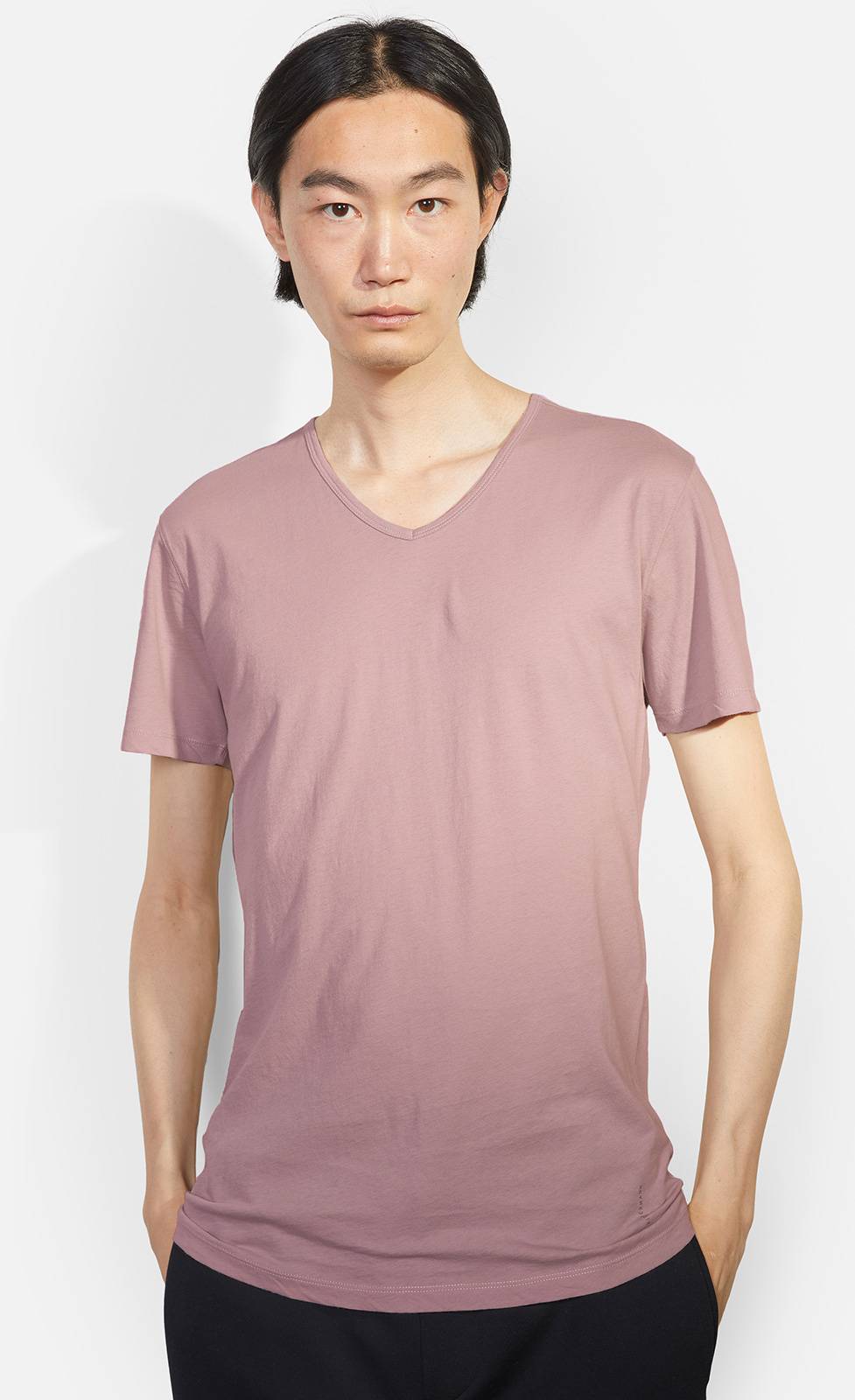 Kiefermann Darius Baumwoll-T-Shirt mit V-Ausschnitt Auslauf