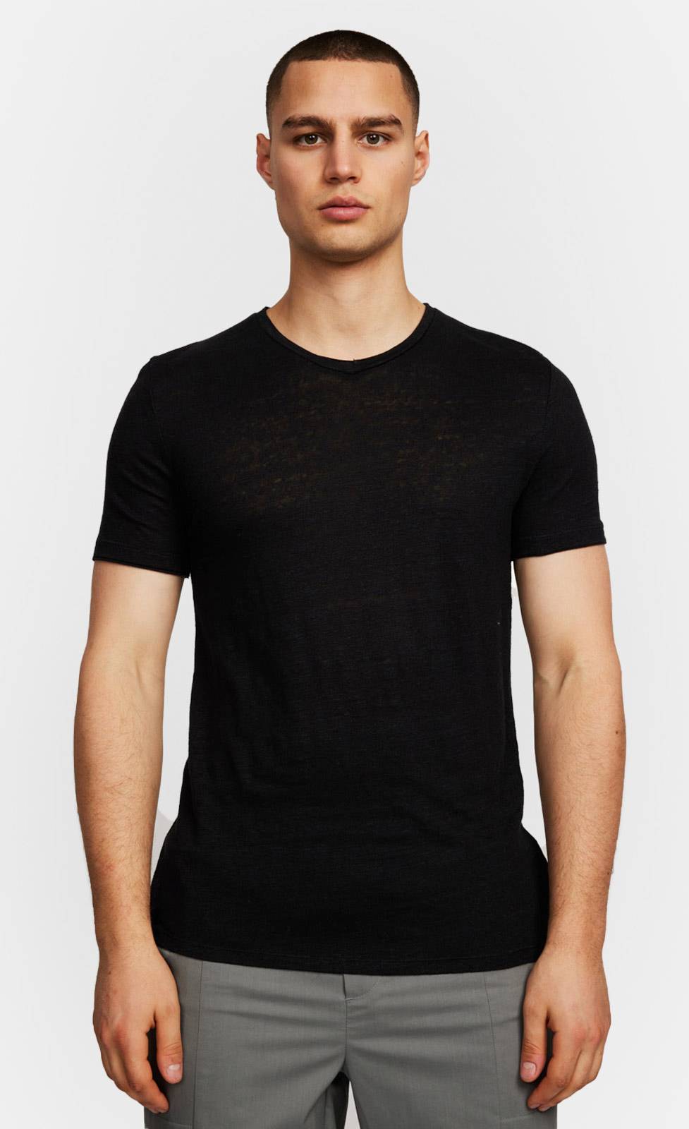 Kiefermann Flynn Leinen-T-Shirt mit V-Ausschnitt Verkauf