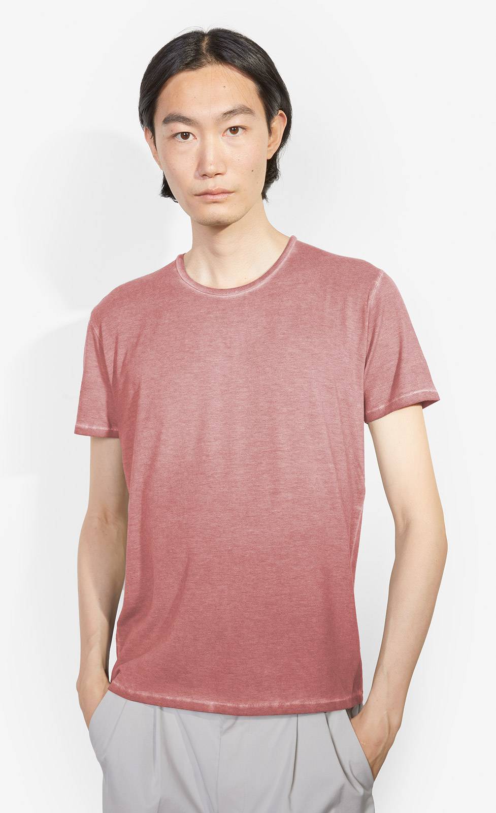 Kiefermann Robin Überfärbtes Rundhals-T-Shirt Angebote