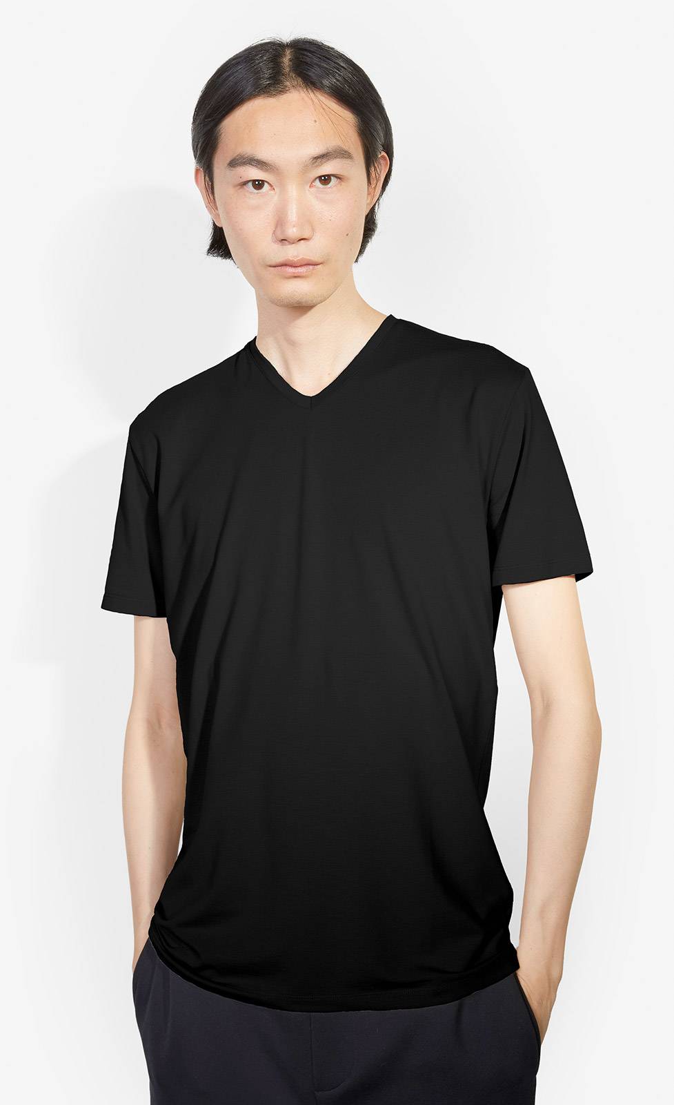 Kiefermann Hape V-Ausschnitt T-Shirt aus Baumwolle-Modal Blitzverkäufe