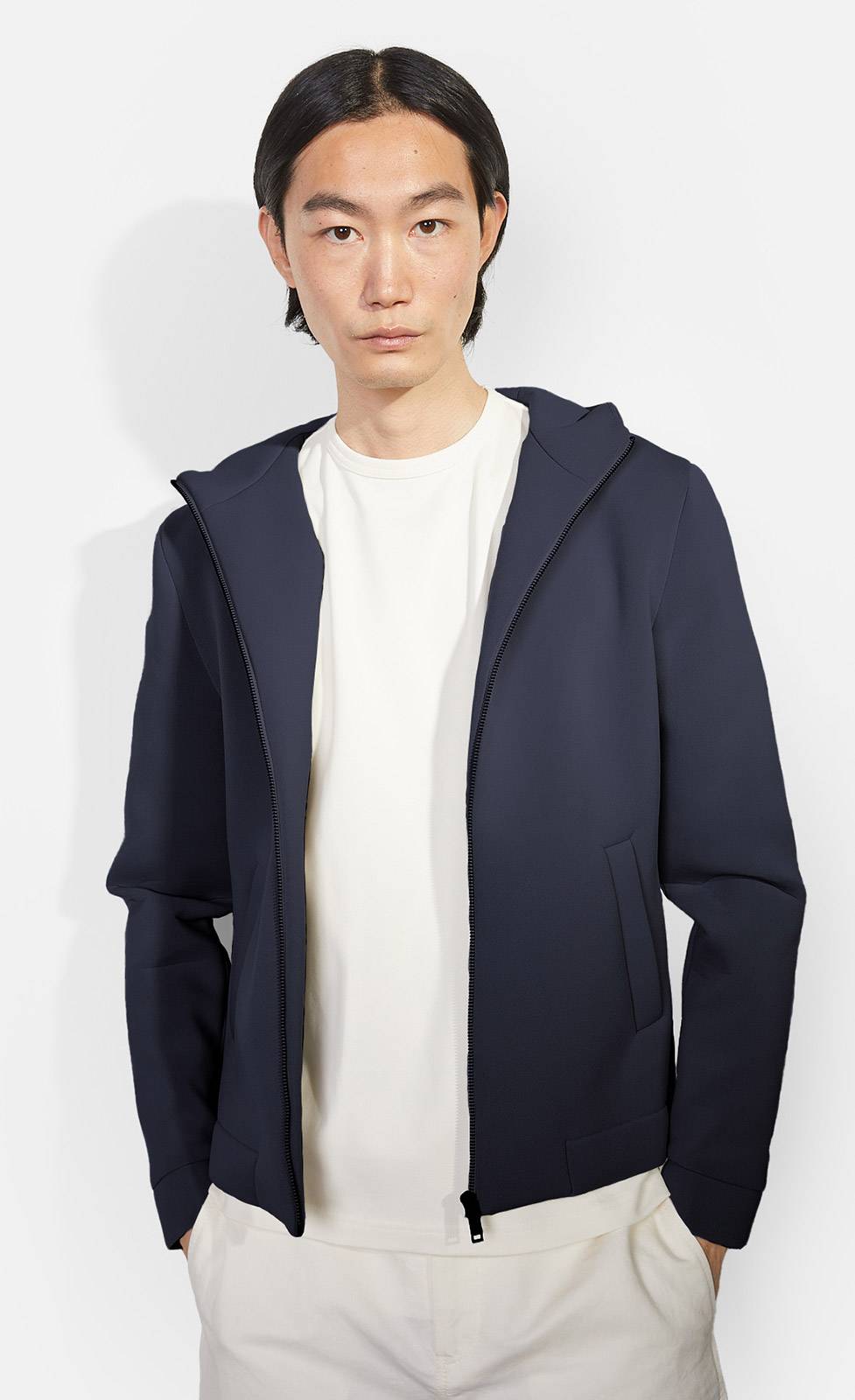 Kiefermann Merlin Kapuzenjacke aus gebondeter Sweatware Begrenzte Freigabe