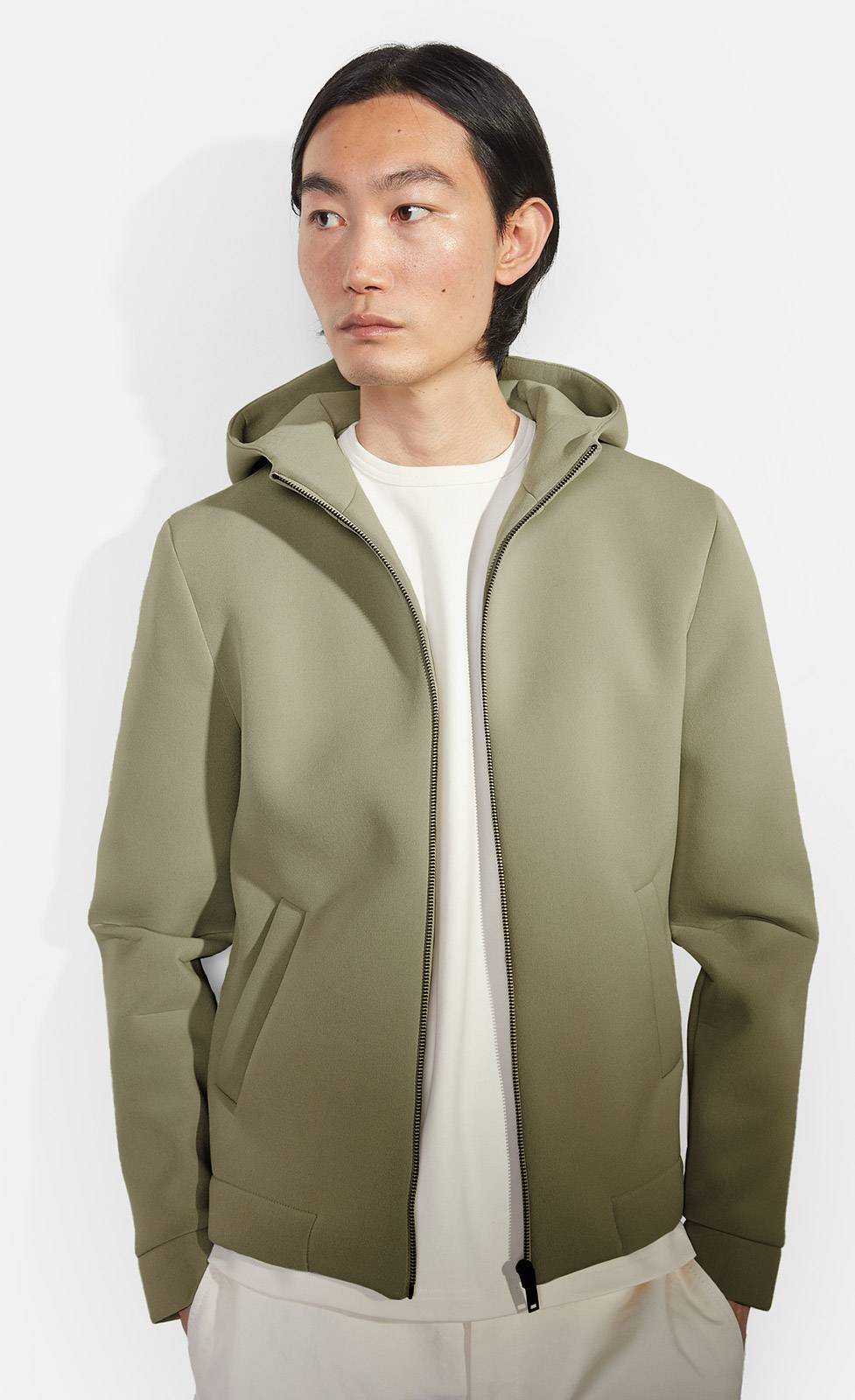 Kiefermann Merlin Kapuzenjacke aus gebondeter Sweatware Begrenzte Freigabe