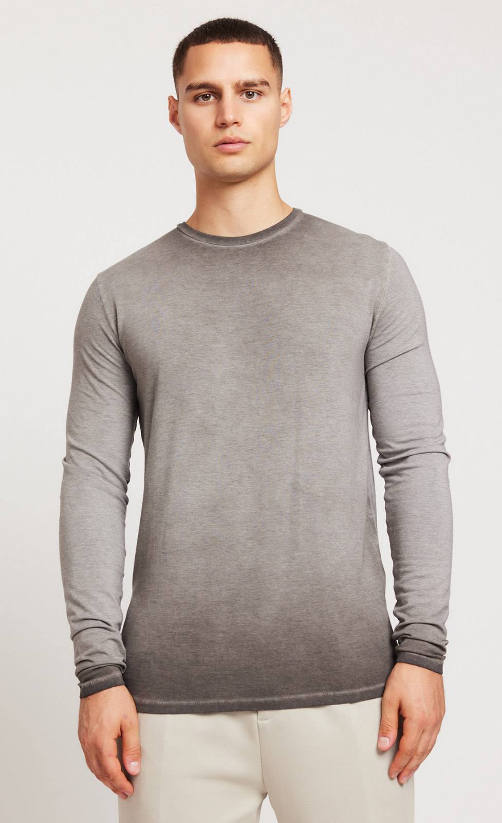 Kiefermann Erik Langarmshirt mit Vintage-Waschung zollfrei