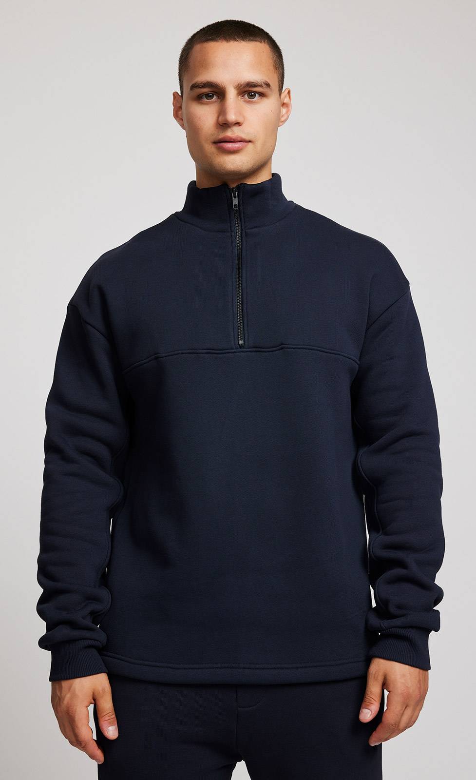 Kiefermann Tibor Sweatshirt mit Troyer-Ausschnitt Verkauf