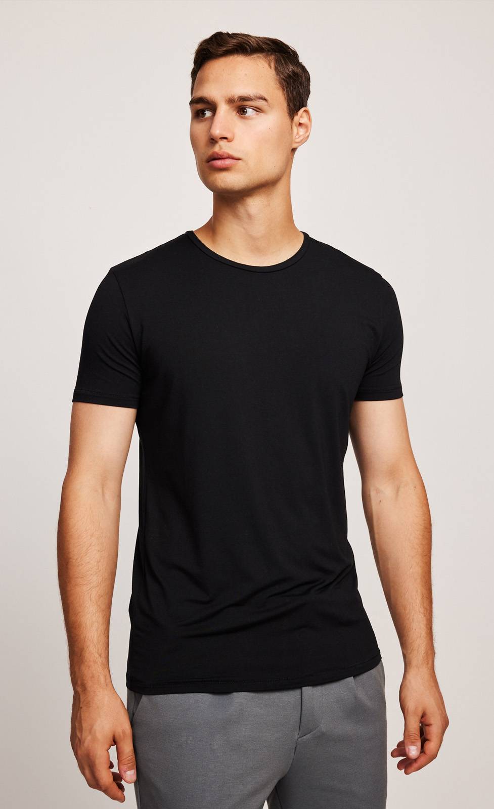 Kiefermann Clive Rundhals-T-Shirt aus Modaljersey Begrenzte Freigabe