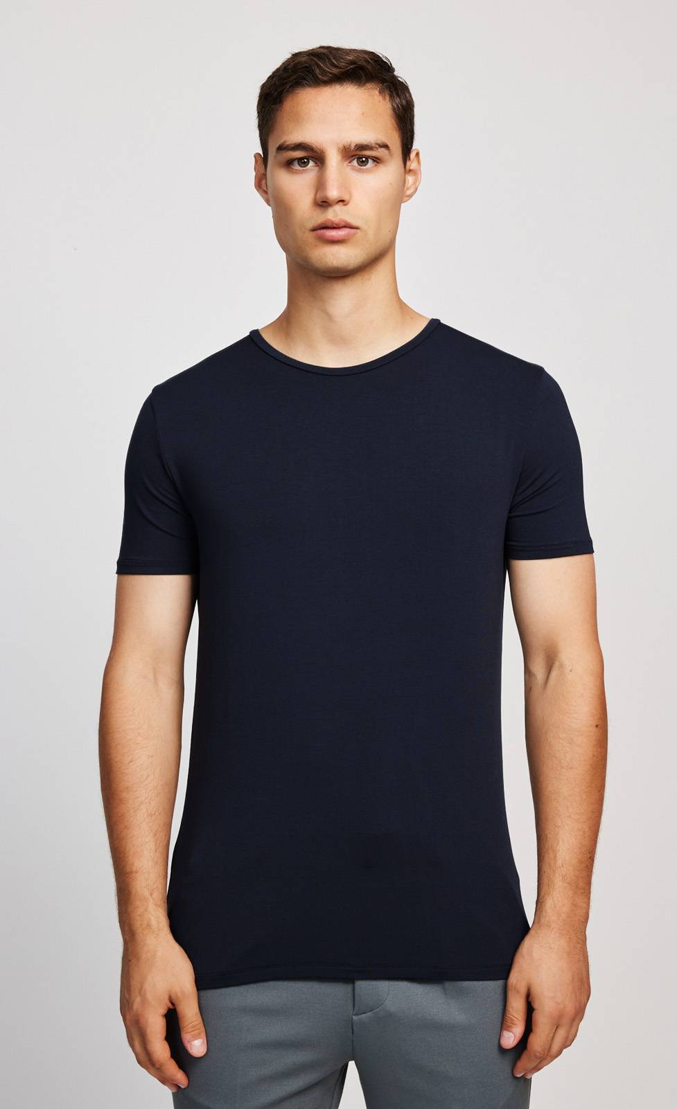 Kiefermann Clive Rundhals-T-Shirt aus Modaljersey Begrenzte Freigabe