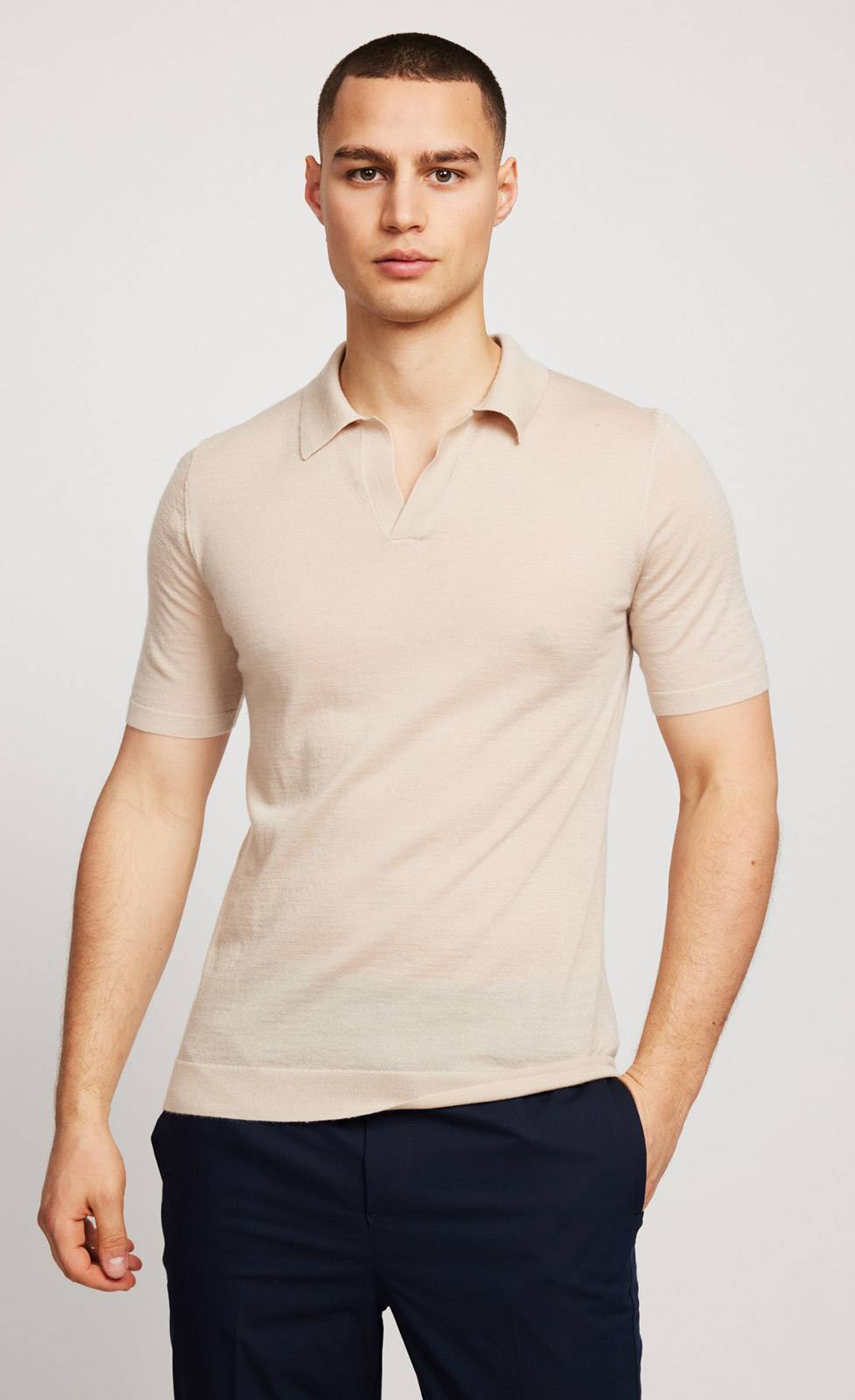 Kiefermann Benny Kaschmir Strickpolo Begrenztes Angebot