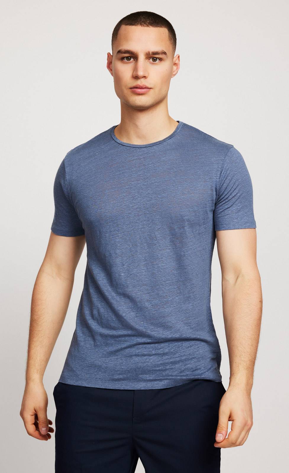 Kiefermann Laine Leinen Rundhals-T-Shirt Weihnachtsangebot