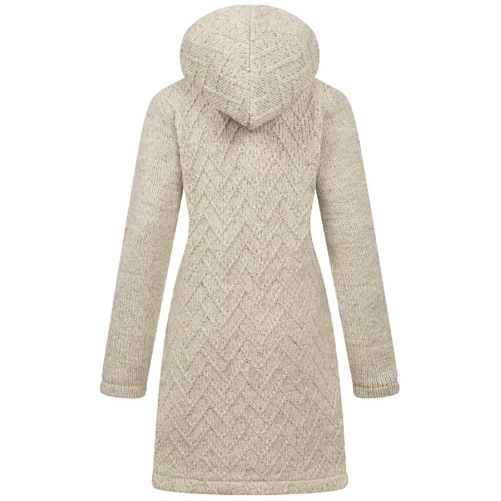 Kunst Und Magie ALMHUBER Klassische Damen Strickjacke Kurzmantel Winter Mantel Wolle Jacke Wollmantel Kapuze Kostenlose Rückgabe