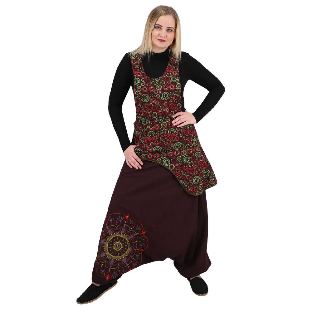 Kunst Und Magie Latzhose Haremshose Jumpsuit Hose Psy Goa 70er Overall Hippie Boho Ibiza Style JETZT KAUFEN