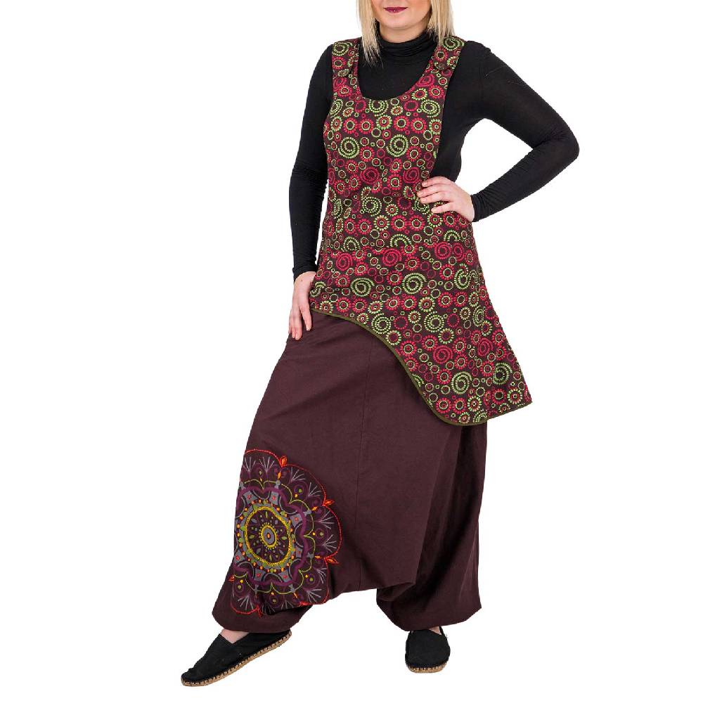 Kunst Und Magie Latzhose Haremshose Jumpsuit Hose Psy Goa 70er Overall Hippie Boho Ibiza Style JETZT KAUFEN